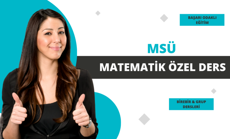 msü matematik özel ders
