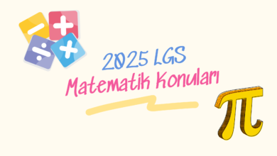 2025 LGS Matematik Konuları
