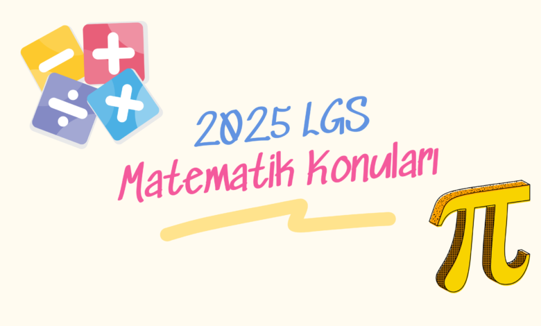 2025 LGS Matematik Konuları